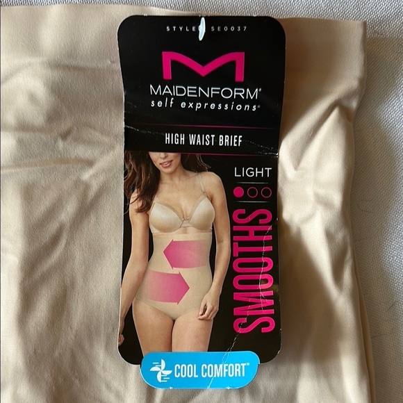 Maidenform Women's Light Beige High Waist Brief - Picture 2 of 5